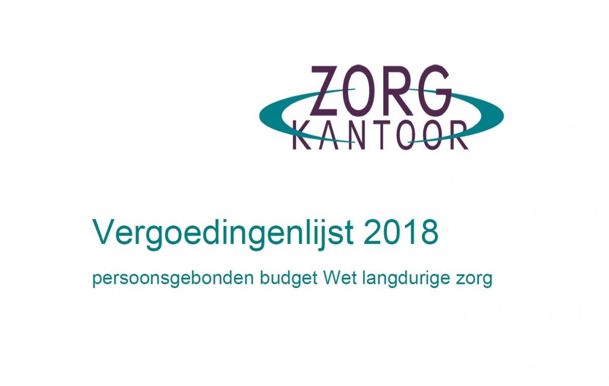 Vergoedingen PGB 2018